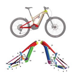 Protection de cadre sur mesure pour CANNONDALE Moterra LT 2022-2024